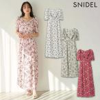 SALE40%OFF スナイデル SNIDEL ワンピース 25春夏 レーヨンカシュクールプリントワンピース ロング丈 半袖 ドレス 花柄 swfo252017