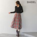 ショッピングボトムス SALE30%OFF スナイデル SNIDEL ボトムス 25秋冬 Sustainableロービングチェックミドルスカート ミドル丈 swfs254144 swfs254143