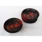 国産 木製 茶托 漆塗り 象谷塗 スリ