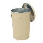 【直送品】 ミヅシマ工業 ダストBOX キャスター付き 42L アイボリー (3670430) 【特大・送料別】