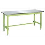 【代引不可】 サカエ (SAKAE) 中量高さ調整作業台ＴＫＴタイプ(ステンレスカブセ天板仕様) TKT-189PCSU4 (040110) 《作業台》 【大型】