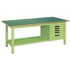 【代引不可】 サカエ (SAKAE) 軽量作業台ＫＫタイプ ＳＶＥキャビネット付 KK-69FSVE5 (041556) 《作業台》 【大型】