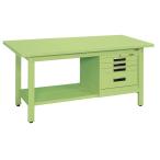 【代引不可】 サカエ (SAKAE) 軽量作業台ＫＫタイプ ＳＶＥキャビネット付 KK-69SSVE4 (041565) 《作業台》 【大型】