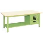 【代引不可】 サカエ (SAKAE) 軽量作業台ＫＫタイプ ＳＶＥキャビネット付 KK-69PSVE5IG (041616) 《作業台》 【大型】