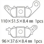 ショッピングNTB NTB ブレーキパッド A61-027YN 適応車種 NMAX125/1502DS2 、 BV35/A/E 、BV43/8/B、 トリシティ SEC1J