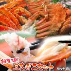 カニ福袋 豪華蟹三昧 三大ガニセットLL 送料無料 沖縄は送料別途加算 御中元 キャンプ 夏祭り