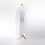 【メール便可】DEEDS D-0003 プロ用 カットクロス ホワイト / 美容師 理容 理容師 散髪 ケープ 刈布