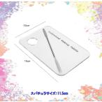  одноцветный прозрачный акрил plate [D-210-01] шпатель имеется краситель живопись маслом гель пудра макияж пигмент смешивание Palette 