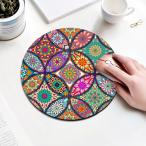  Circle коврик для мыши 06 иен type 22cm предотвращение скольжения есть удобный item PC товары модный рисунок подарок круг мрамор цветочный принт мрамор 