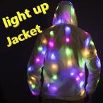 PARASUGAR светится! свет выше жакет Parker мужской женский tops люминесценция длинный рукав с капюшоном . джемпер illumination 