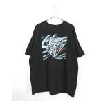 古着 90s USA製 HARLEY DAVIDSON ハーレー 3D グラフィック ロゴ Tシャツ XXL 古着