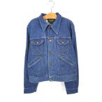  Kids б/у одежда 70s USA производства Wrangler темно синий Denim Tracker жакет G Jean 12 лет . высший б/у одежда 