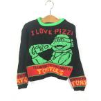  Kids б/у одежда 90s USA производства Mutant Ninja Turtlesta-toruz American Comics TV аниме герой вязаный свитер 5-6 лет ранг б/у одежда 