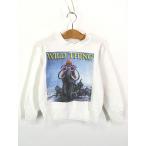  Kids б/у одежда 90s USA производства [WILD THING] мамонт животное дизайн тренировочный футболка 6-8 лет ранг б/у одежда 