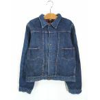  Kids б/у одежда 50s проверка фланель подкладка темно синий Denim Work жакет G Jean 12 лет . высший б/у одежда 