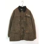 古着 90s Carhartt 裏地 チェック ブランケット ウエスタン ヨーク チョコレート ダック ミドル ジャケット XXL位 古着