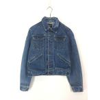 古着 70s USA製 Wrangler 黒タグ 124MJ 濃紺 デニム トラッカー ジャケット Gジャン 40位