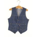  Kids б/у одежда 80s USA производства Levi's 70846-0917 темно синий голубой Denim лучший кнопка-застежка 12 лет . высший б/у одежда 