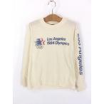  Kids б/у одежда 80s USA производства Levi's Los Angeles Olympic футболка с длинным рукавом cut and sewn M 8-10 лет ранг 