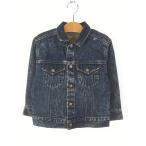  Kids б/у одежда 80s USA производства Levi's 72225-1109 темно синий индиго Denim Tracker жакет G Jean 7 лет 