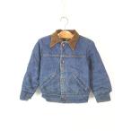  Kids б/у одежда 70s USA производства BLUE BELL MAVERICK наклонный bell воротник ko-teyuroi нашивка имеется Denim bo Alain chi жакет 3-4 лет ранг 