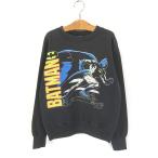  Kids б/у одежда 80s USA производства BATMAN Batman American Comics герой принт тренировочный футболка L 13 лет . высший 