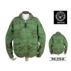【送料無料 32%OFF】HOUSTON ヒューストン 裏フリース仕様 カウチンセーター 「SNOW」 NO.22141 GREEN_Mサイズ