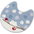 [ немедленная уплата ]S.D.Ssimaenaga Chan туалет коврик примерно 60×60cmb lucent пальто ire туалет ta Lee снег. .. маленькая птица ... Hokkaido стирка возможно 