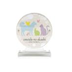 [ немедленная уплата ] домашнее животное мемориальная табличка * предметы для домашнего буддийского алтаря акрил мемориальная табличка круг H8.2cm Tokyo low sok производство домашнее животное .... под рукой .. мемориальная табличка круг предметы для домашнего буддийского алтаря домашний алтарь для домашних животных 