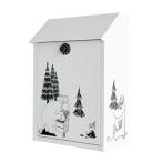 ショッピングムーミン 壁掛けポスト ムーミン セトクラフト M25-0011 ポスト ガルバリウム鋼板 MOMMIN 白 北欧 おしゃれ 郵便受け 郵便 メールボックス