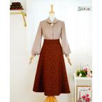 ショッピング春 ウールスカート　体型度フレアスカート　ロングスカート　フレアスカート　上品　春秋冬　