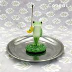 コポー カエル かえる コポーシリーズ グッズ マスコット 蚊取り線香 ホルダー 傘 受け皿付き copeau ギフト対応 ラッピング 置き物 置物 ダイカイ プレゼント