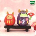 コポー カエル かえる  雑貨 正月 干支午ダルマとカエル copeau 正月飾り 賀正 新年 迎春 干支 午 馬 だるま 置き物 ダイカイ ギフト プレゼント 25AW