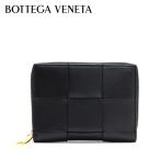 ショッピングボッテガ ボッテガ・ヴェネタ BOTTEGA VENETA  イントレチャート ラウンドファスナー二つ折り財布 小銭入れなし【ブラック】 750252 VCQC1 8425/【2023-24AW】l-wallet