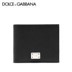 ドルチェ&ガッバーナ DOLCE&GABBANA ロゴプレート 小銭入れ付 二つ折り財布【ブラック】 BP3102 AG219 80999/【2023-24AW】m-wallet