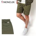 24SS新作 モンクレール MONCLER  メンズ コットンストレッチ ショートパンツ【カーキ】 2B00011 57448 81M/【2024SS】m-bottoms