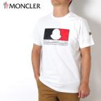 24SS新作 モンクレール MONCLER メンズ トリコロールワッペンプリント Tシャツ【ホワイト】 8C00019 8390T 002/【2024SS】m-tops
