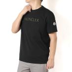 ショッピングモンクレール 26SSモデル モンクレール MONCLER エッジベロアロゴ Tシャツ【ブラック】 8C00075 89B8U 999/【2026SS】m-tops