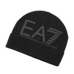 エンポリオアルマーニ EMPORIO ARMANI  EA7 ロゴ ビーニー ニットキャップ S20-BEANIE HAT【ブラック×グレーロゴ】 7X000006 AF11994 MC041/goods