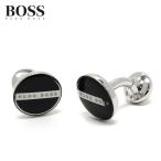 ヒューゴ・ボス HUGO BOSS  NORBERTO カフス【シルバー×ブラック】 50274149 10176542 001/accessory