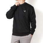 ショッピングプラダ 25AWモデル プラダ PRADA プレート付きテクニカルコットン スウェット トレーナー【NERO】 UJL90B 11OQ F0002/【2025-26AW】m-tops