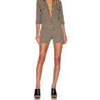 ジャンプスーツ ロンパース つなぎ オールインワン ジェイブランド レディース Beige J BRAND Womens Utility 5077M330 Jumper Straight Olive Drab Size S