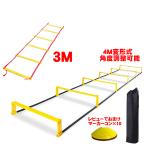 ラダー トレーニング ハードル 3mラダー 俊敏性 400cm 2way サッカー練習 アジリティ スピード ラダート 子供から大人まで使える 壊れにくい