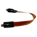 フラット電源線 F メスコネクタ 防犯カメラ 延長コード 27cm 隙間ケーブル室内 窓戸 屋外用 アンテナ地デジ/BS/CS対応 F型 サッシ/窓用