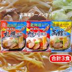 ショッピングポッキリ 1500円ポッキリ 1500えん以下 食品 送料無料 北海道ラーメン ラーメンセット (札幌味噌 旭川醤油 函館塩 計3食) 二夜干し 袋麺