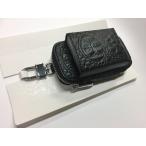 アイコスケース　クロコ　合皮製　黒