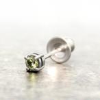 Yahoo! Yahoo!ショッピング(ヤフー ショッピング)メーカー取り寄せ品 AQUA FORTIS アクアフォルティス ぺリドットピアス シルバーピアス 誕生石 片耳分 FPP-004F/Peridot