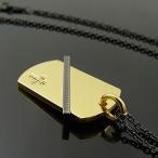 Yahoo! Yahoo!ショッピング(ヤフー ショッピング)メーカー取り寄せ品 ケンブラッド KenBlood KP-244GDドッグタグペンダント ゴールド×ブラック ペンダントヘッド ネックレス メンズ 個性 シルバー925