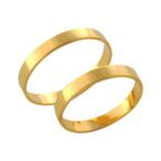  печать бесплатный! бесплатная доставка! пара имя кольцо Gold покрытие BRASS* Flat ( flat удар ) пара 2 шт сумка имеется ( почтовая отправка рейс )