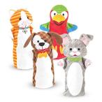 Melissa &amp; Doug メリッサ＆ダグ パペット プレイフルペット 【MD9084】 おもちゃ 知育玩具 動物 ぬいぐるみ 指人形 こども 男の
